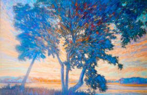 Dawn, Chesapeake Bay - 48x56? - 2001 - acrlyic/pastel