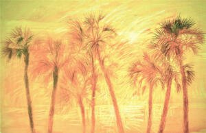 Palmettos - 30x20 - 1999 - pastels