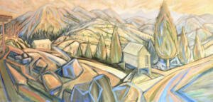 Villa Leyva Valley, Colombia - 2013, 52_x24_ acrylic_b